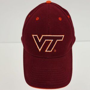 Virginia Tech Hokies Maroon Embroidered Baseball Cap Hat Adjustable